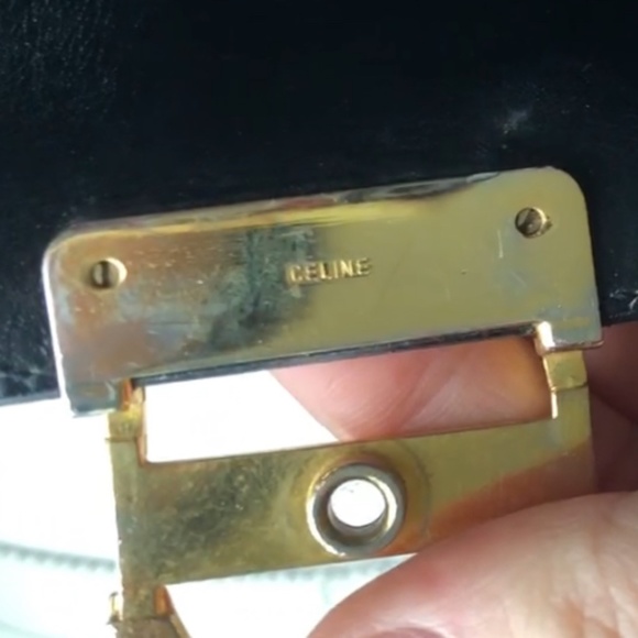 Celine - Authentic Vintage - Heavily Worn - Teen Triomphe Bag - As-Is Condition! - Picture 8 of 16